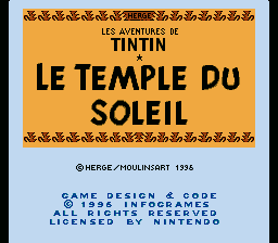 Adventures of Tintin: Prisoners of the Sun screenshot 2 for Super Nintendo
